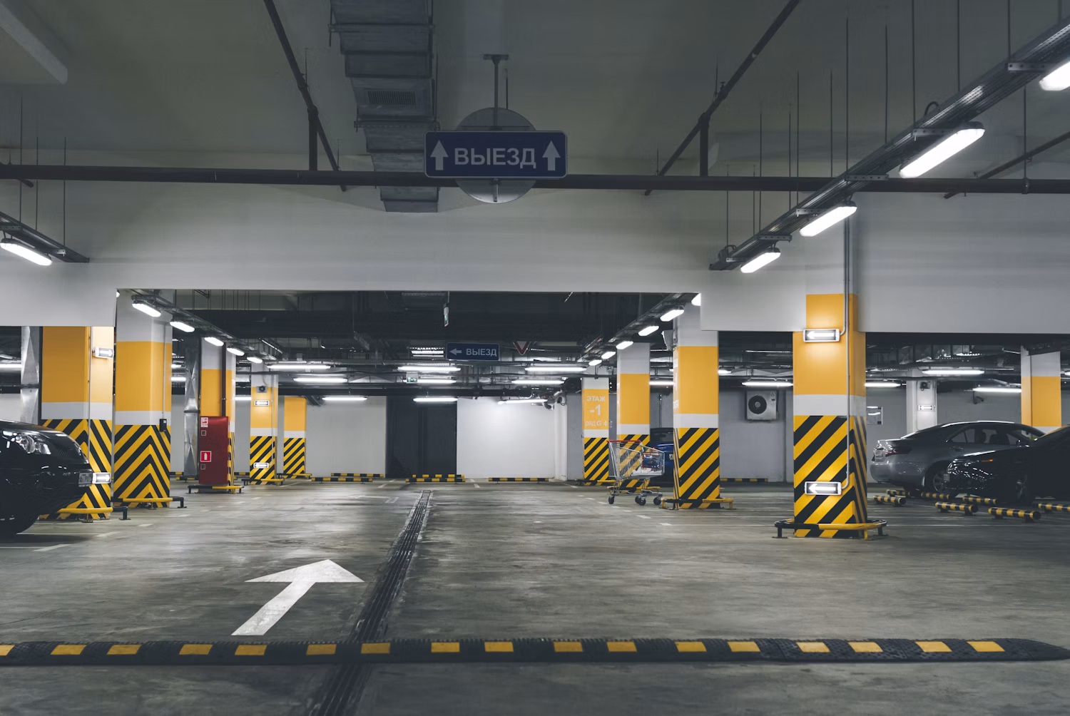 Modern parking garage
