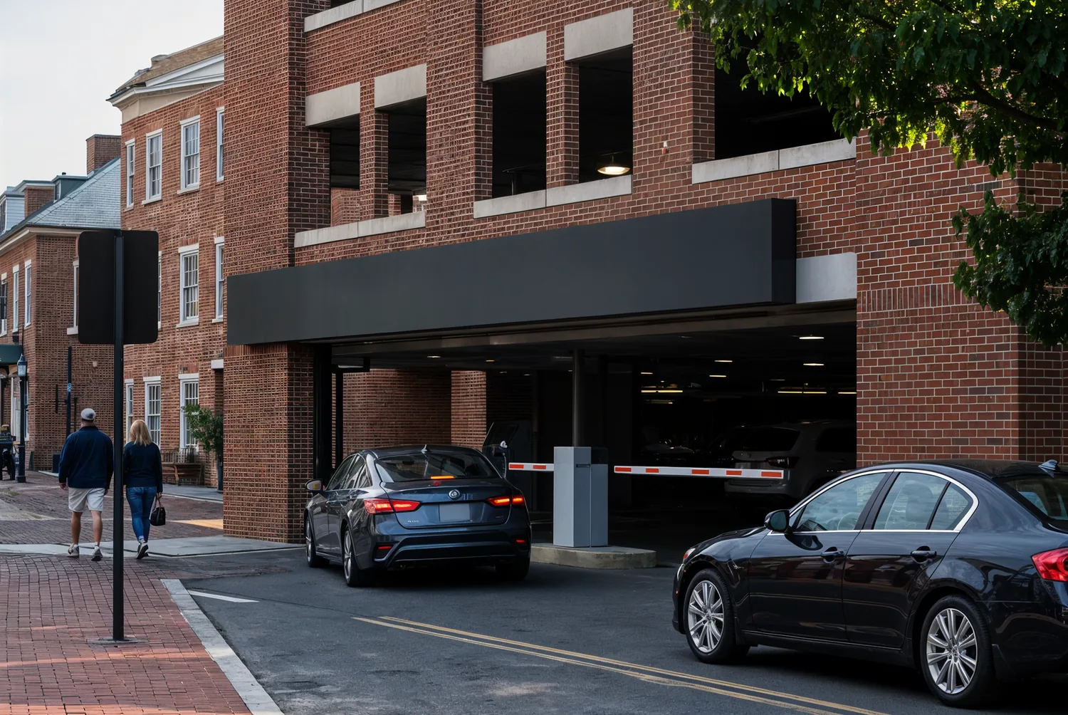 Modern parking garage