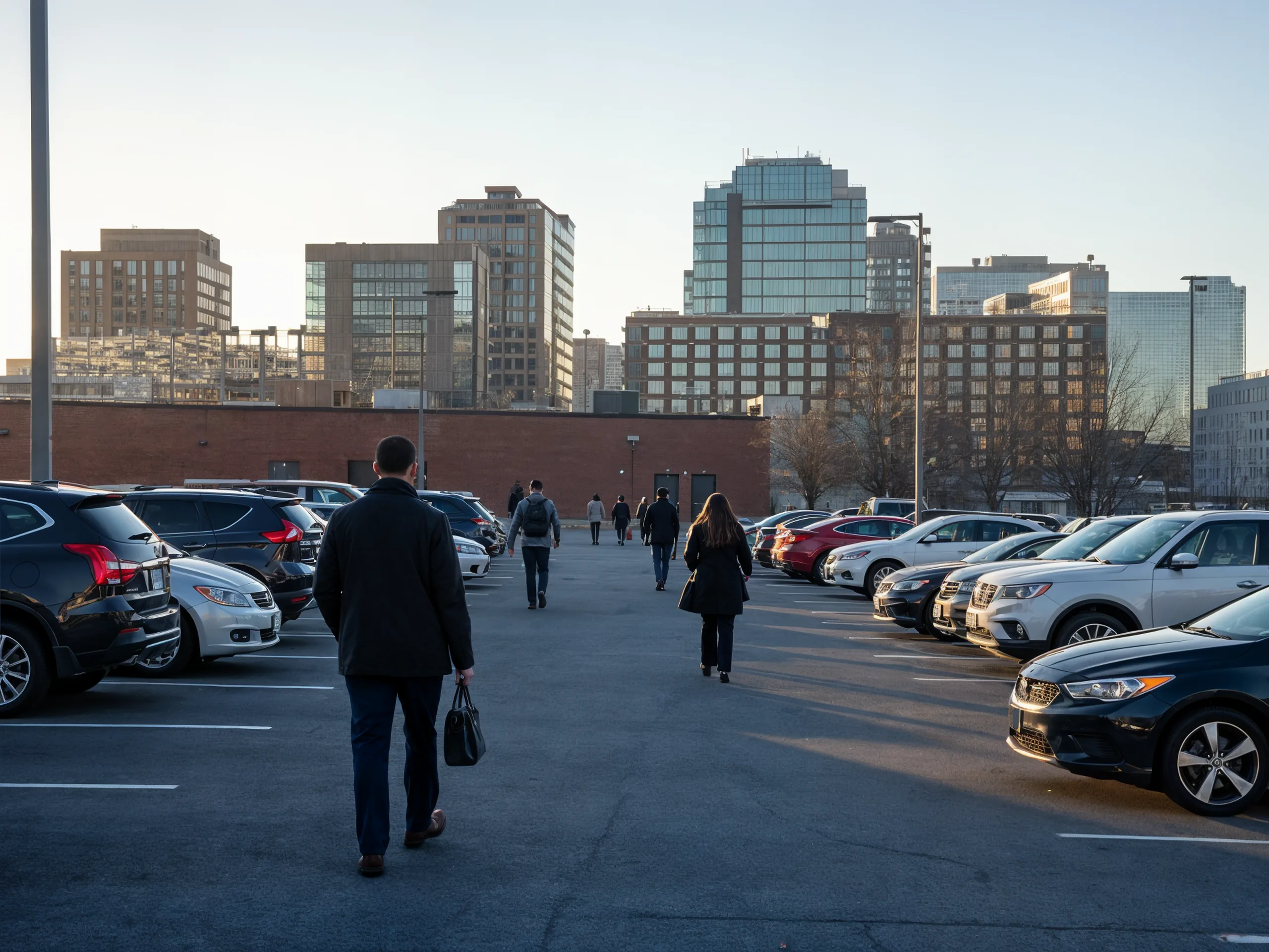 Modern parking garage