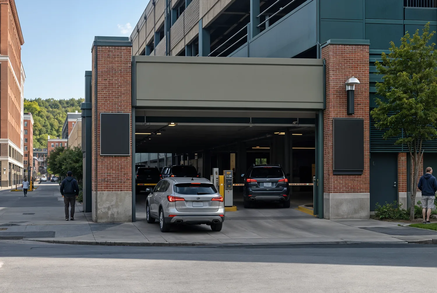 Modern parking garage