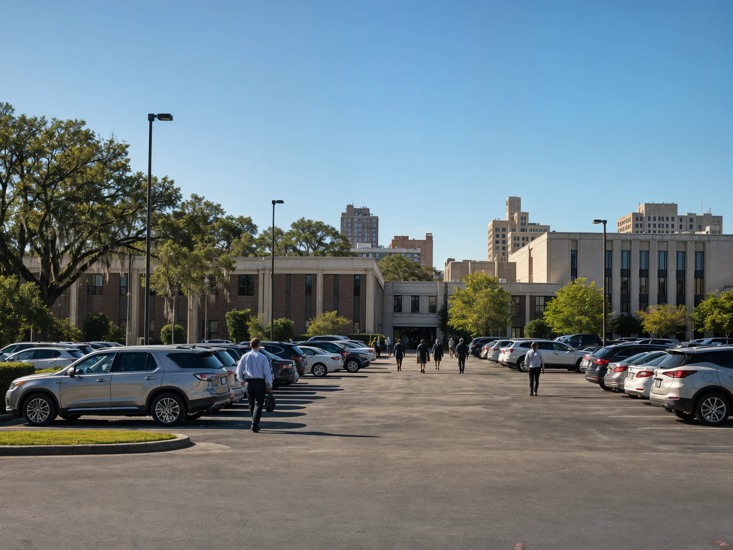 Modern parking garage