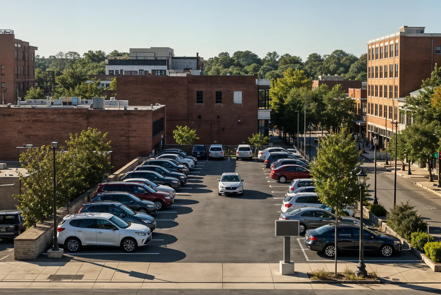 Modern parking garage