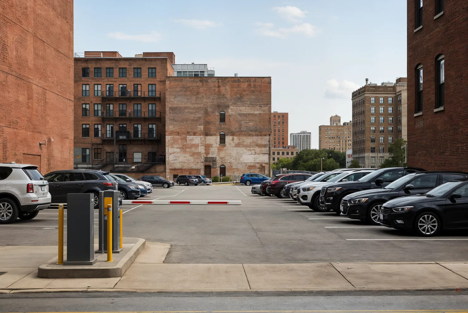 Modern parking garage