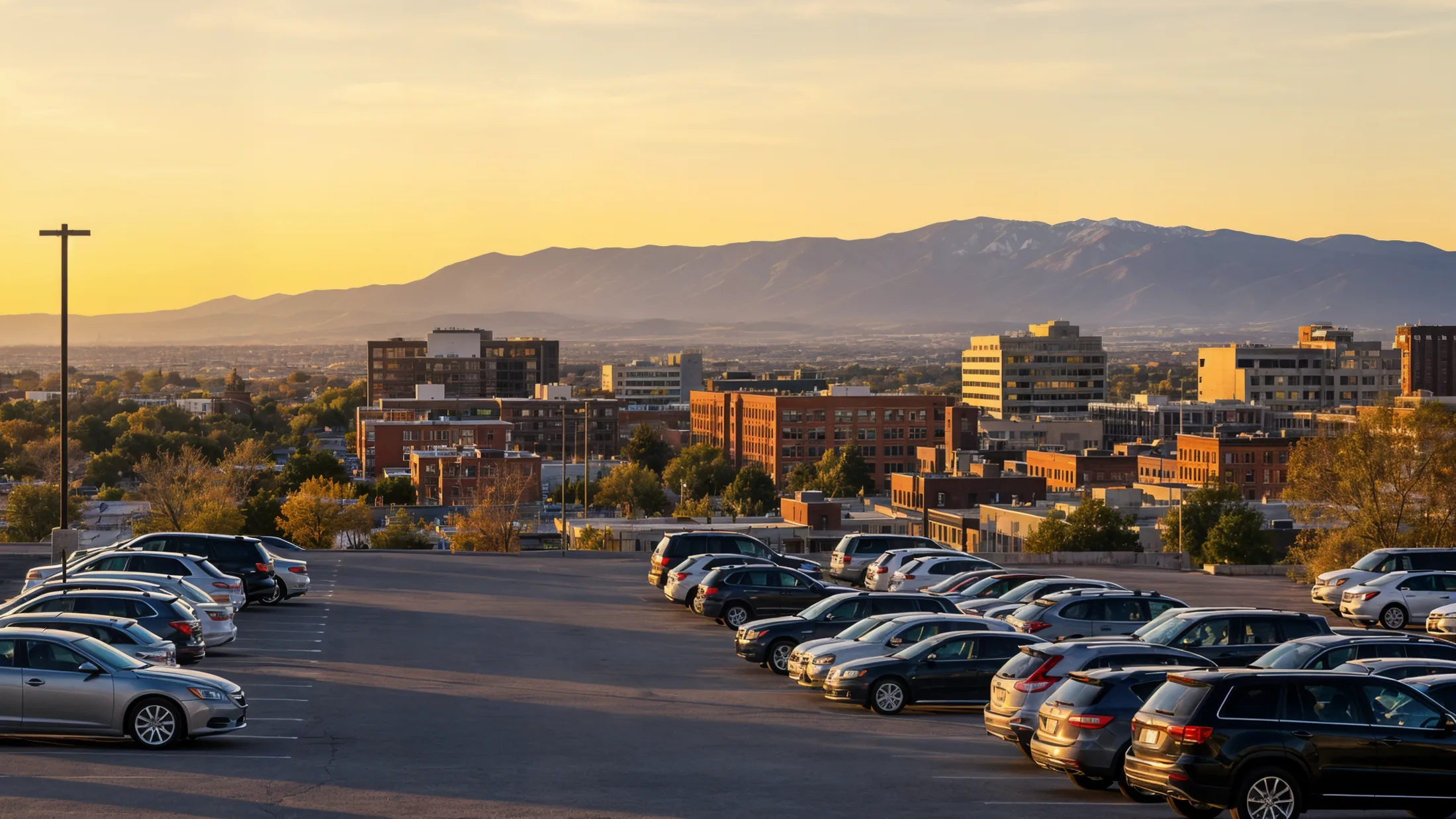 Modern parking garage
