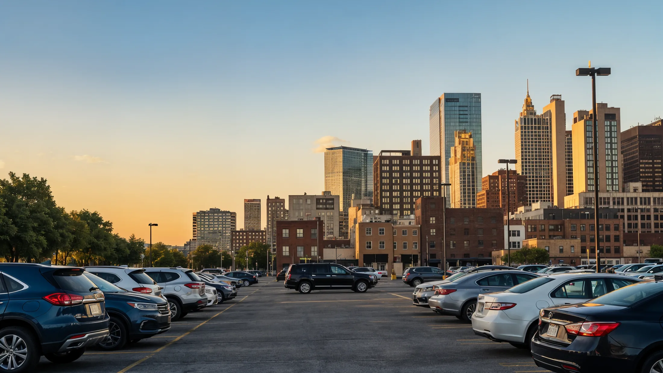 Modern parking garage