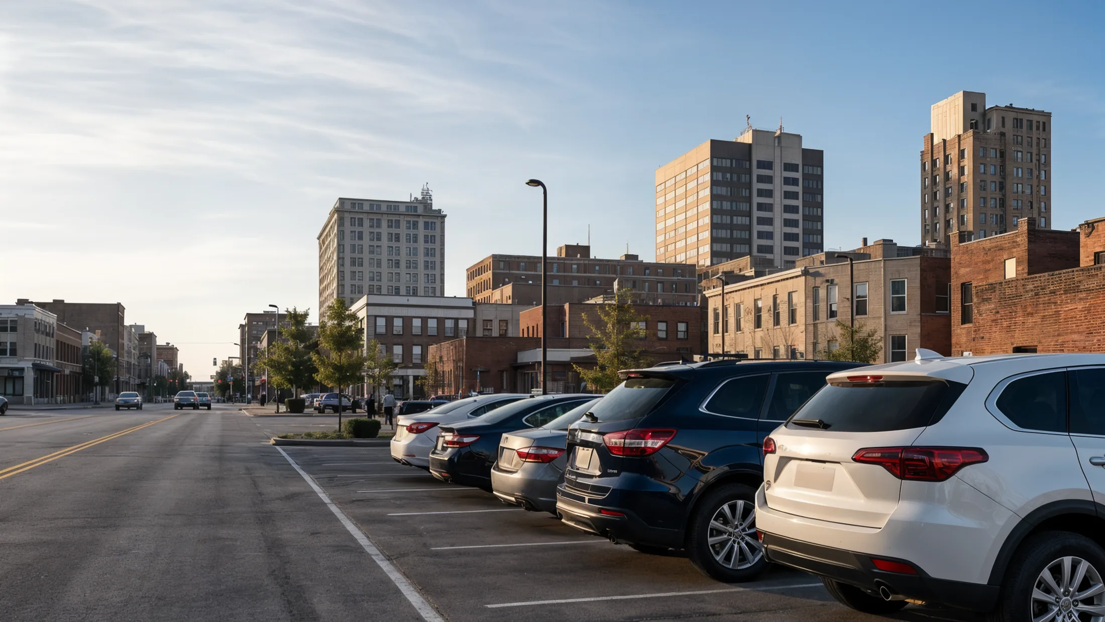 Modern parking garage
