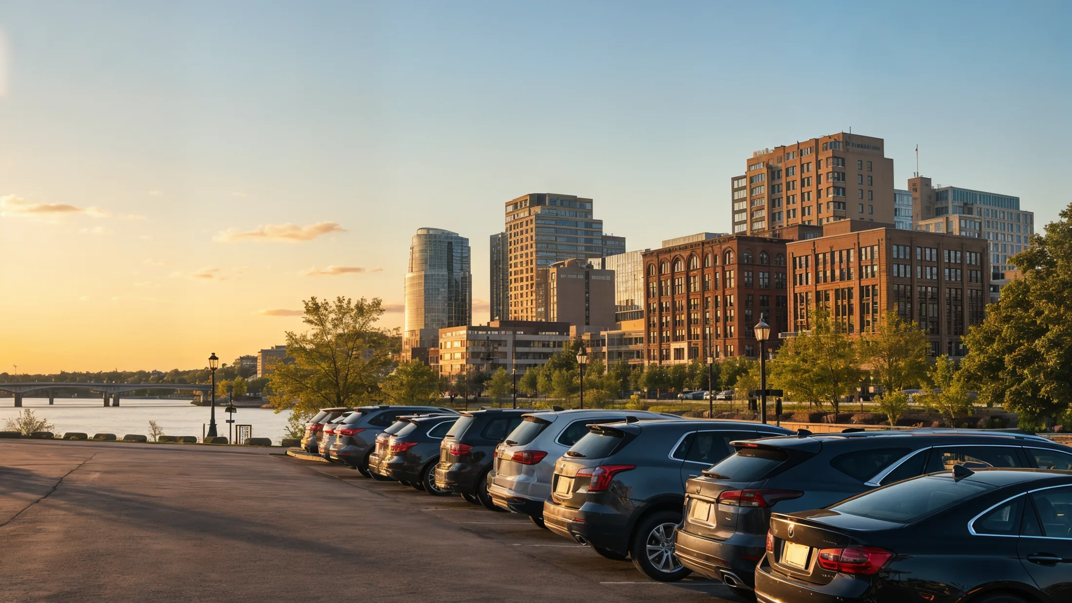 Modern parking garage