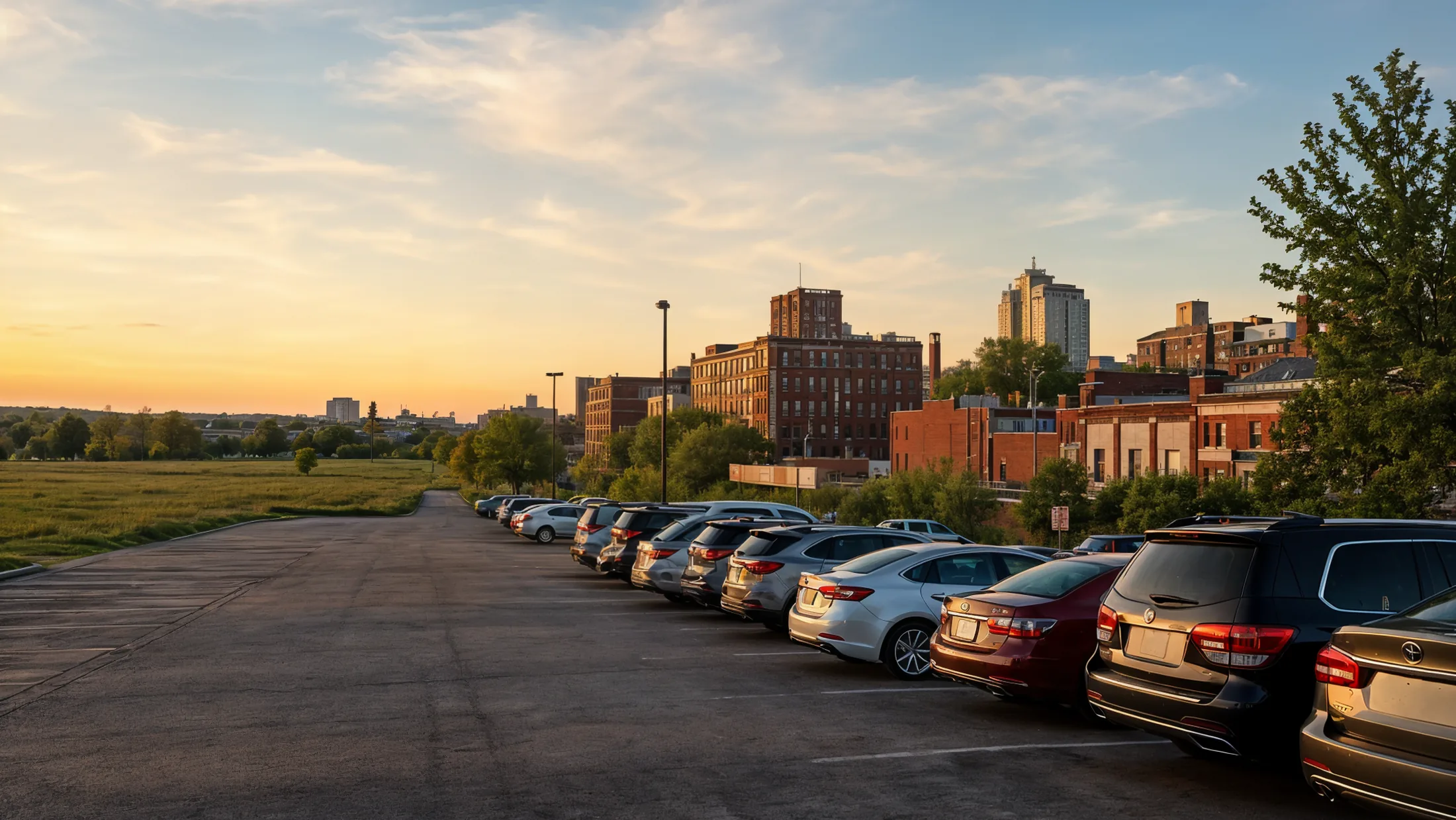 Modern parking garage