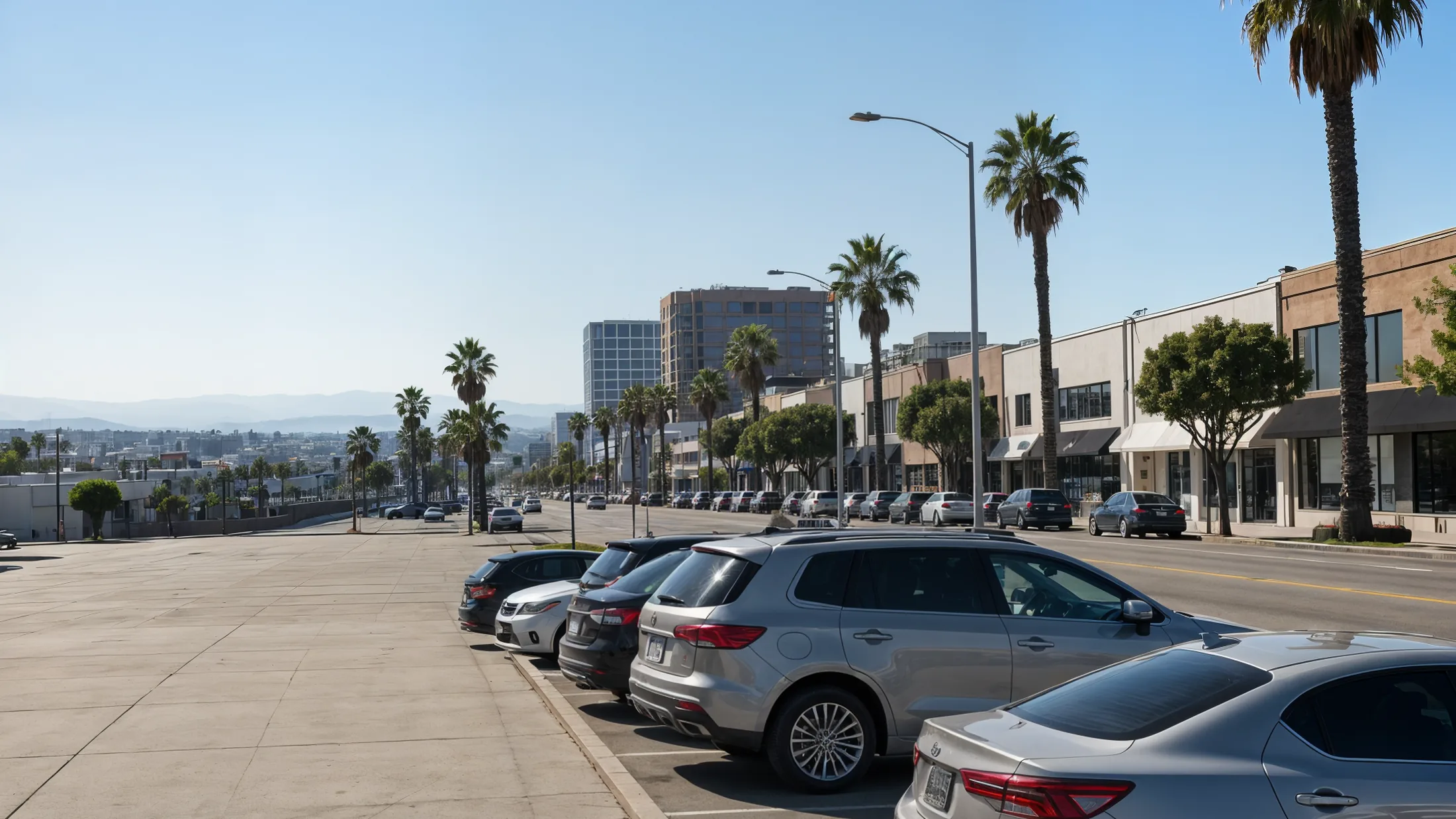Modern parking garage