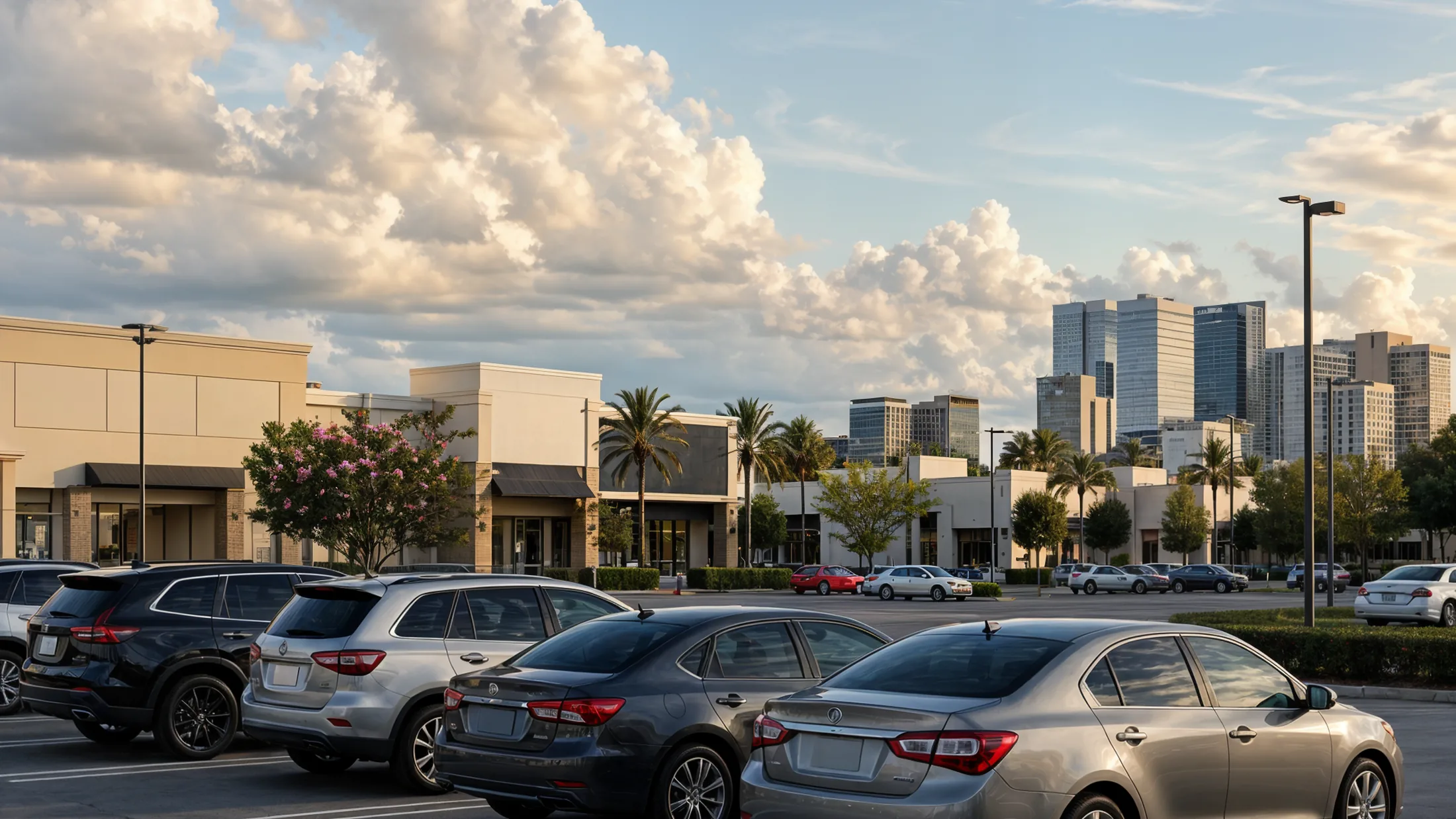 Modern parking garage