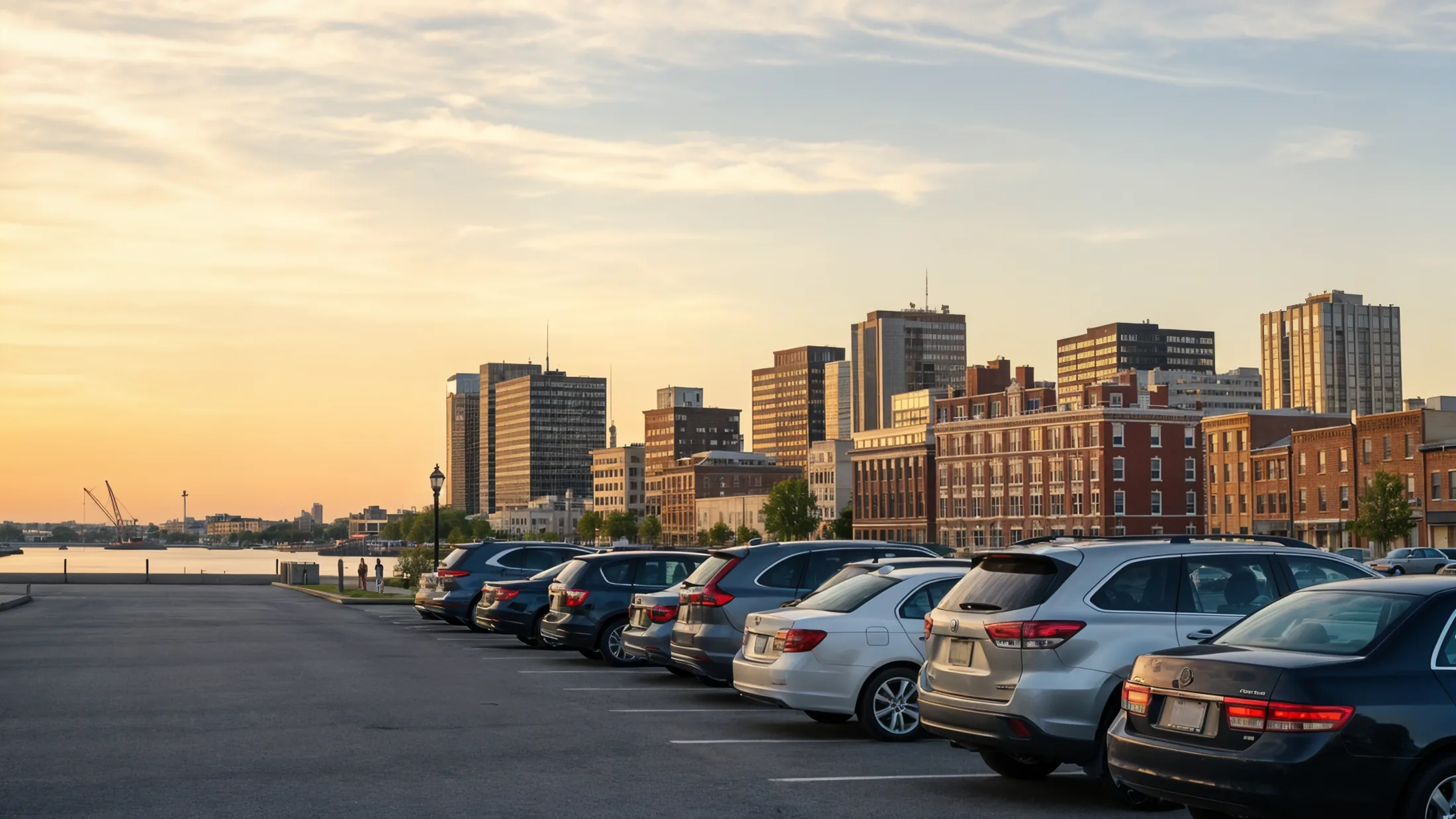 Modern parking garage